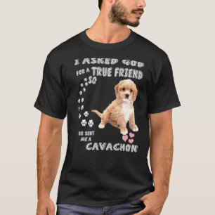 T-shirt Chien Cavachon Imprimer Bichon King Charles Papa C