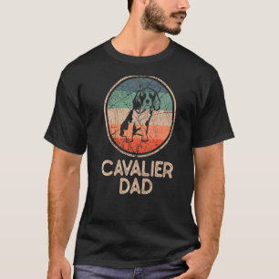 T-shirt Chien Cavallier Vintage père Cavalier