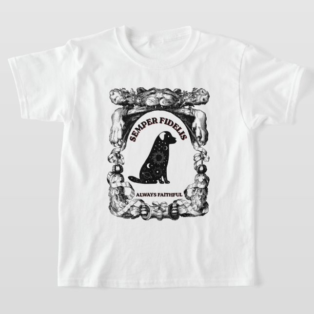 T-shirt Chien céleste vintage Semper Fidelis (Poser)