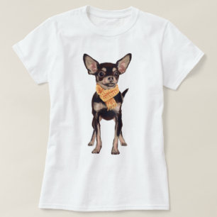 T-shirt Chien Charming Chihuahua peint à la main