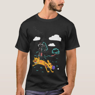 T-shirt Chien Chat Hi Ho Diggety Doodle