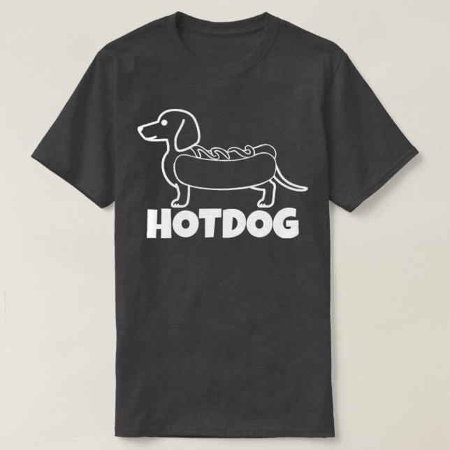 T-shirt Chien chaud avec Chien chaud (Design devant)
