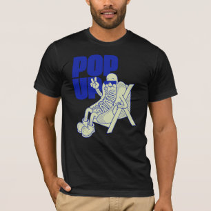 T-shirt Chien Chaud Cartoon Rétro Art Pop Up