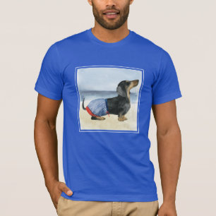 T-shirt Chien chaud  Chiot Dans Les Troncs De Nage