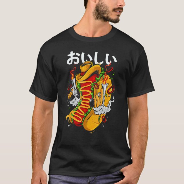 T-shirt Chien Chaud Cowboy - Far West (Devant)
