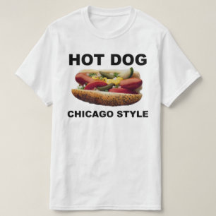 T-shirt Chien chaud de style Chicago