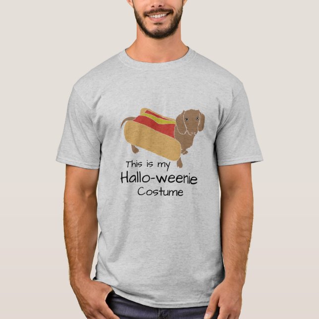 T-shirt Chien chaud Hallo-Weenie Funny Weiner Chien (Devant)