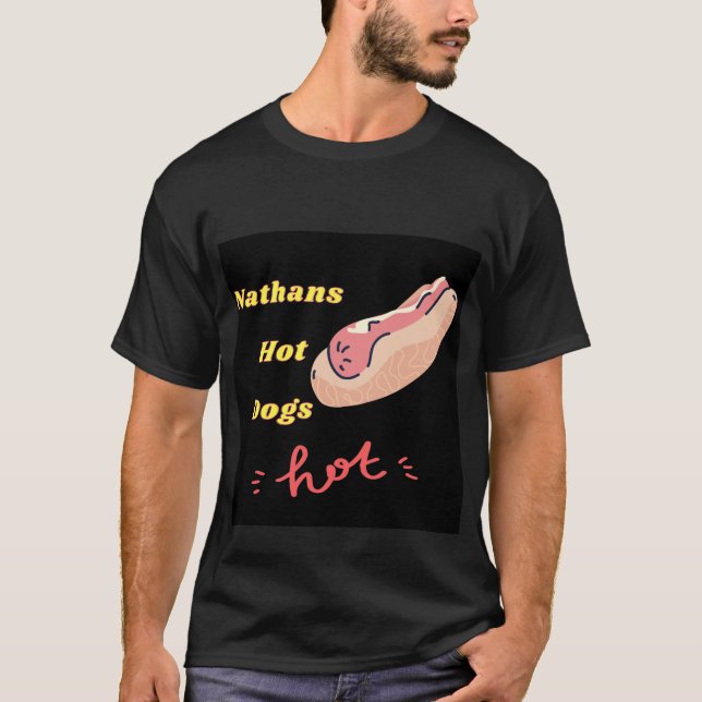 T-shirt chien chaud nathans  (Devant)