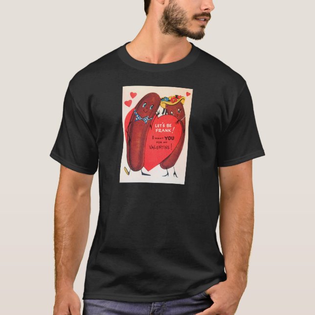T-shirt Chien chaud vintage Retro Valentine (Devant)