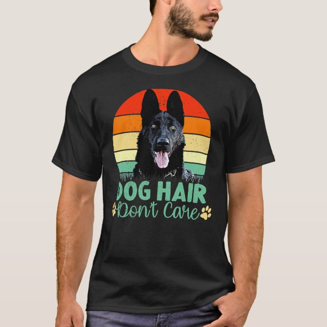 T-shirt Chien Cheveux Ne Se Soucie Pas De Berger Allemand  (Devant)