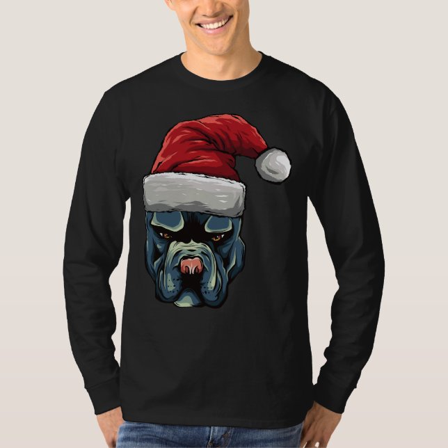 T-shirt Chien Chien Chien Chien Chien Chien De Noël Dans U (Devant)
