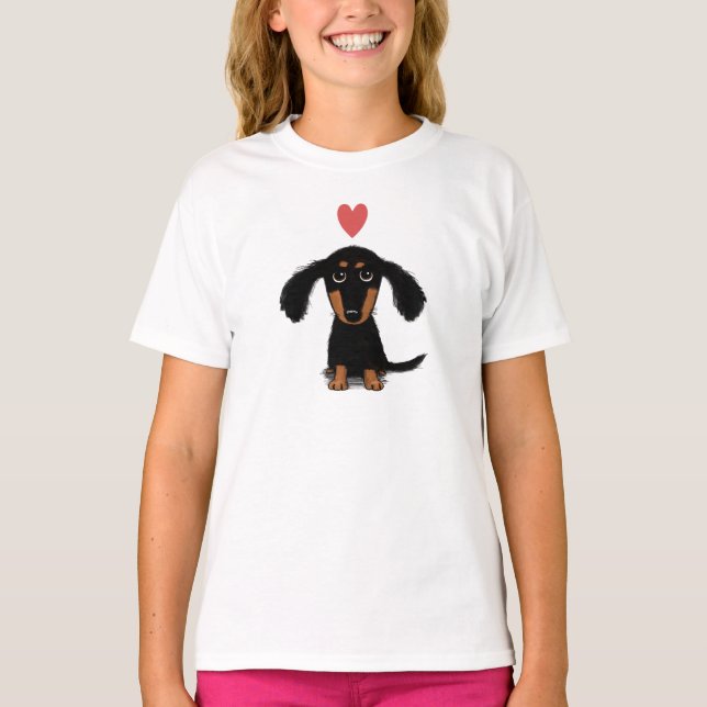 T-shirt Chien Chien Chien Chien Chien Chien Mignonne avec  (Devant)