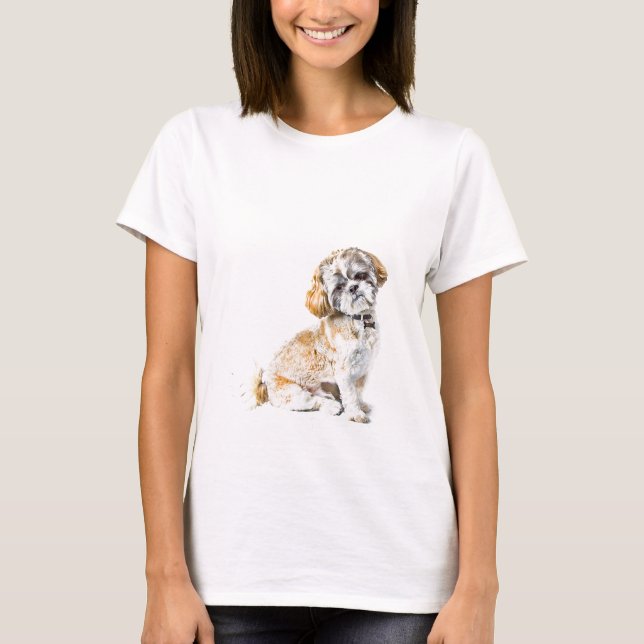 T-shirt Chien Chien Chien Chien Dog Dog Dog Dog Doit Tee - (Devant)