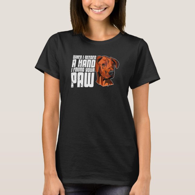 T-shirt Chien Chien Chien Chien Rhodesian Ridgeback Chien  (Devant)