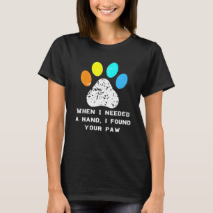 T-shirt Chien Chien Chiot Animal Empreinte de patte Citati