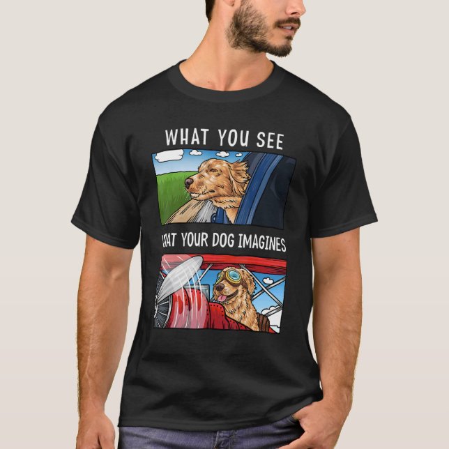T-shirt Chien Chien Cute Chien Chien Chien Oeuvre (Devant)