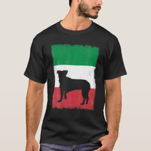 T-shirt Chien Chien Italie Drapeau Italien Vintage Maman P