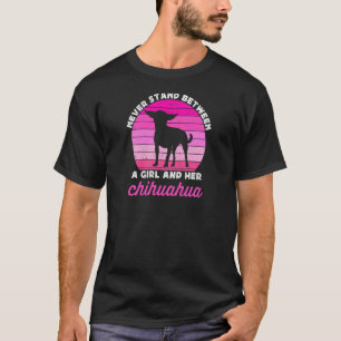 T-shirt Chien Chihuahua pour filles Fille Rétro Chiwawa Ch