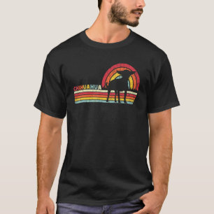 T-shirt Chien Chihuahua pour hommes enfants garçons Retro
