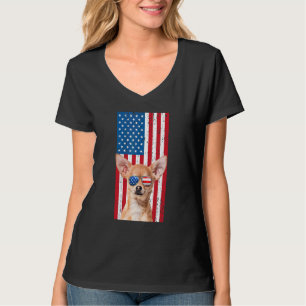 T-shirt Chien Chihuahua pour hommes garçons Marron Chiwawa