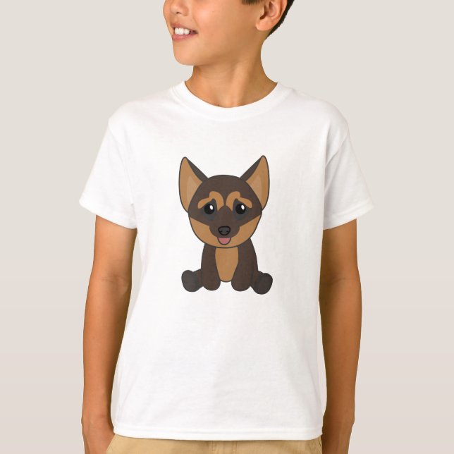 T-shirt Chien chiot allemand (Devant)