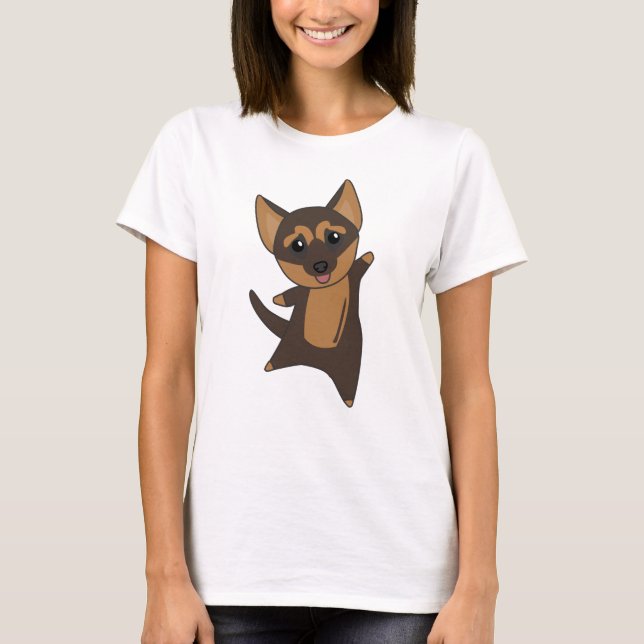 T-shirt Chien chiot allemand (Devant)