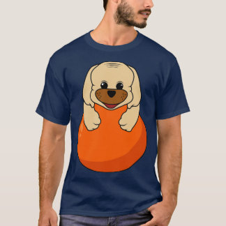 T-shirt Chien chiot avec ballon