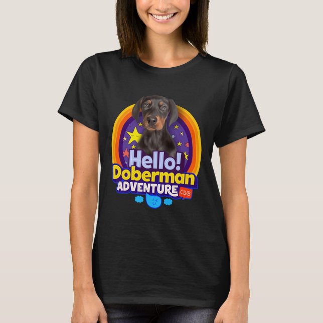 T-shirt Chien chiot Doberman (Devant)