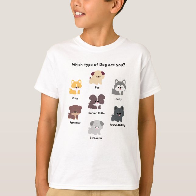 T-shirt Chien chiot mignon (Devant)