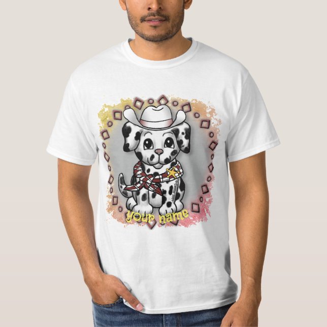 T-shirt Chien chiot shérif (Devant)