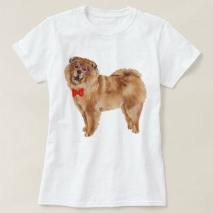T-shirt Chien Chow Chow peint à la main
