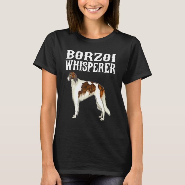T-shirt Chien Chuchoteur Borzoï (Devant)