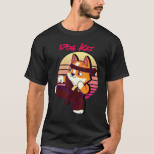 T-shirt Chien Classique Kai Fun Art Kai Amoureux de Chien