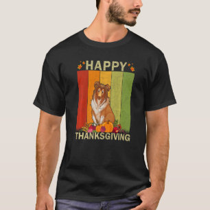 T-shirt Chien Colley Rough Graphique Rétro Famille Matchin