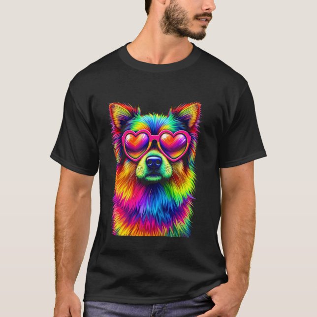 T-shirt Chien Coloré (Devant)
