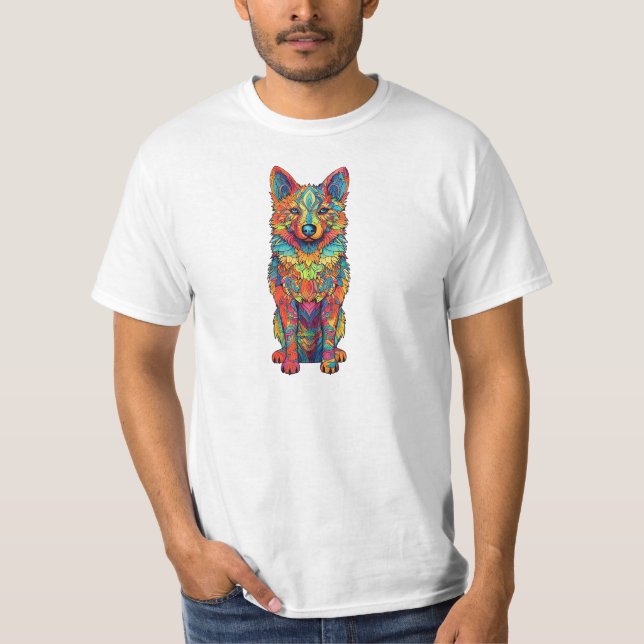 T-shirt Chien coloré (Devant)