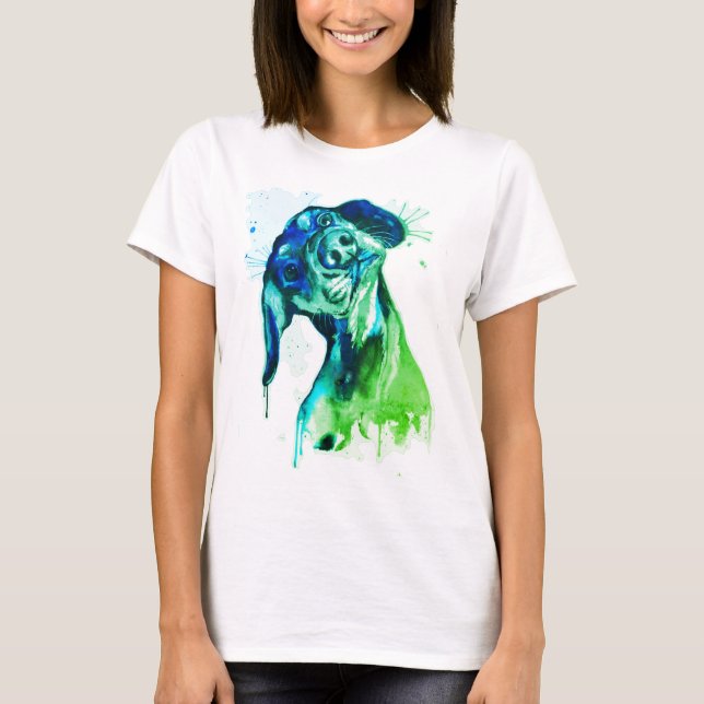 T-shirt Chien Colorié (Devant)