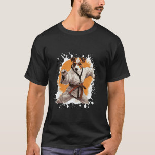 T-shirt Chien Combattant de Karaté Terrier Jack Russel Cla