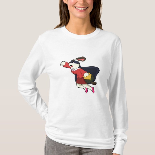 T-shirt Chien comme Secrétaire Superhero (Devant)