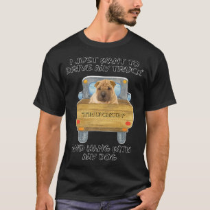 T-shirt Chien conducteur de camion chinois Shar-Pei