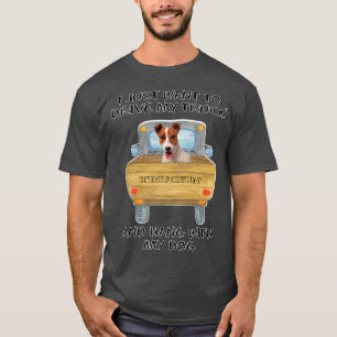T-shirt Chien conducteur de camion Jack Russell 