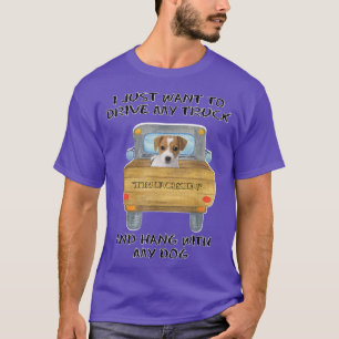 T-shirt Chien conducteur de camion Russell Terrier