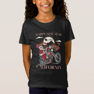 T-Shirt Chien Conduit Une Moto À La Californie