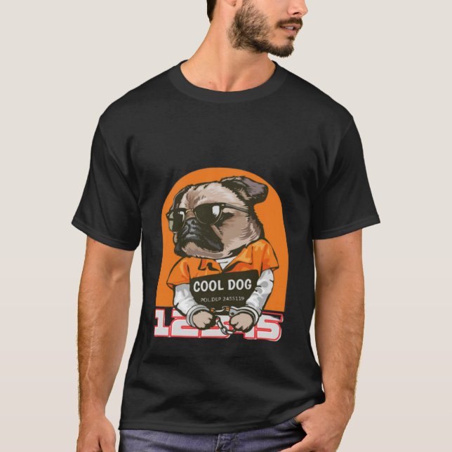 T-shirt Chien cool (Devant)