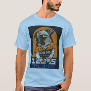 T-shirt Chien cool