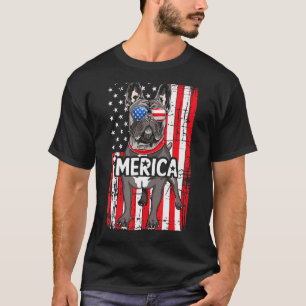 T-shirt Chien Cool américain de l'Amérique de l'Amérique d