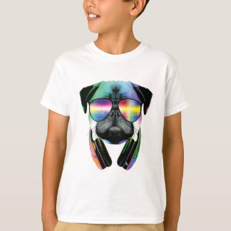 T-shirt Chien Cool Carlin Dj