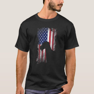 T-shirt Chien Cool du drapeau américain Patriotique Aireda