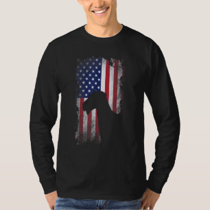 T-shirt Chien Cool du drapeau américain Patriotique Aireda