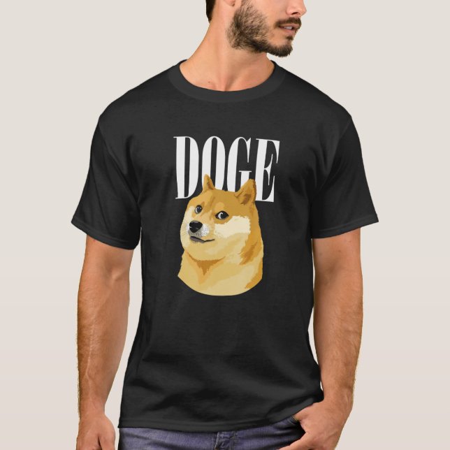 T-shirt Chien Cool Funny Crypto Coin (Devant)